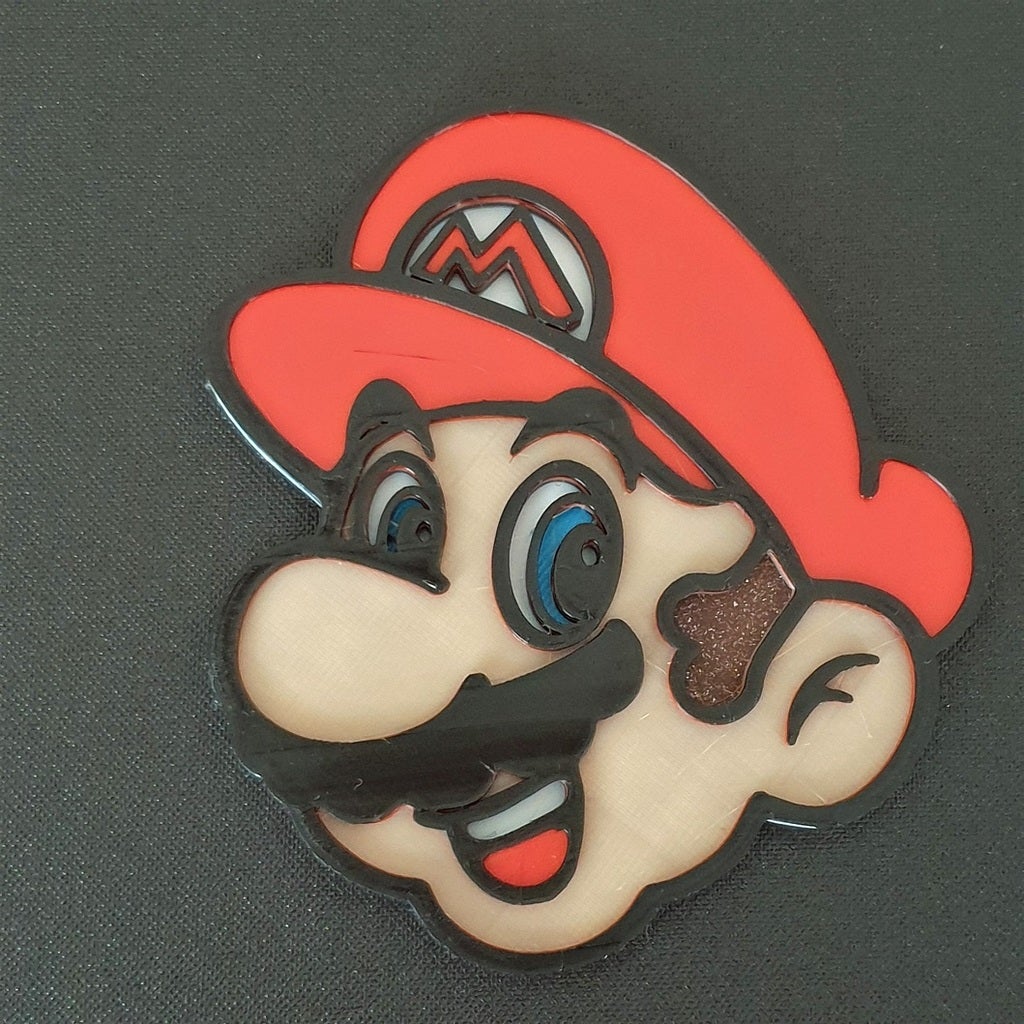 Mario picture by 3DPrintBunny | Download free STL model | Printables.com