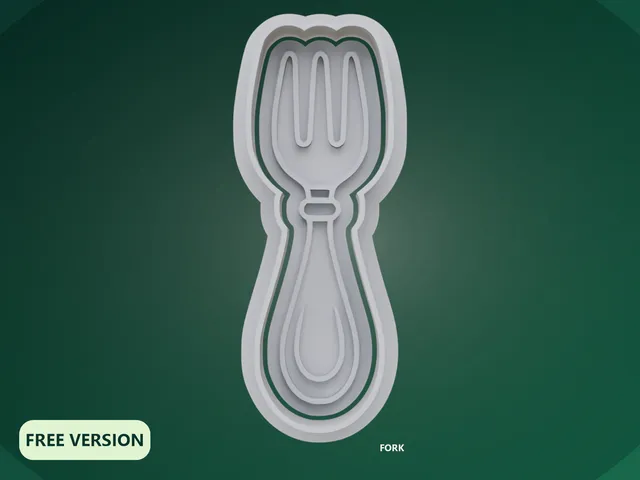 Dining Table Cookie Cutter STL – 3D Print Biscuit Mold