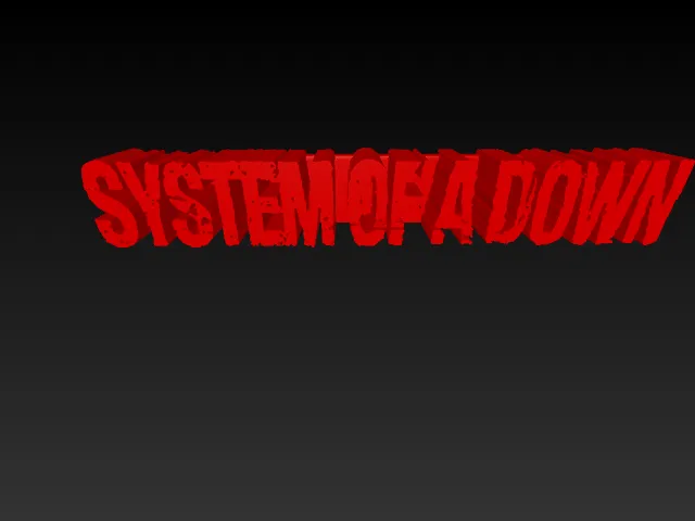 System of a down logo display