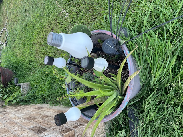 Solar light bulb lens