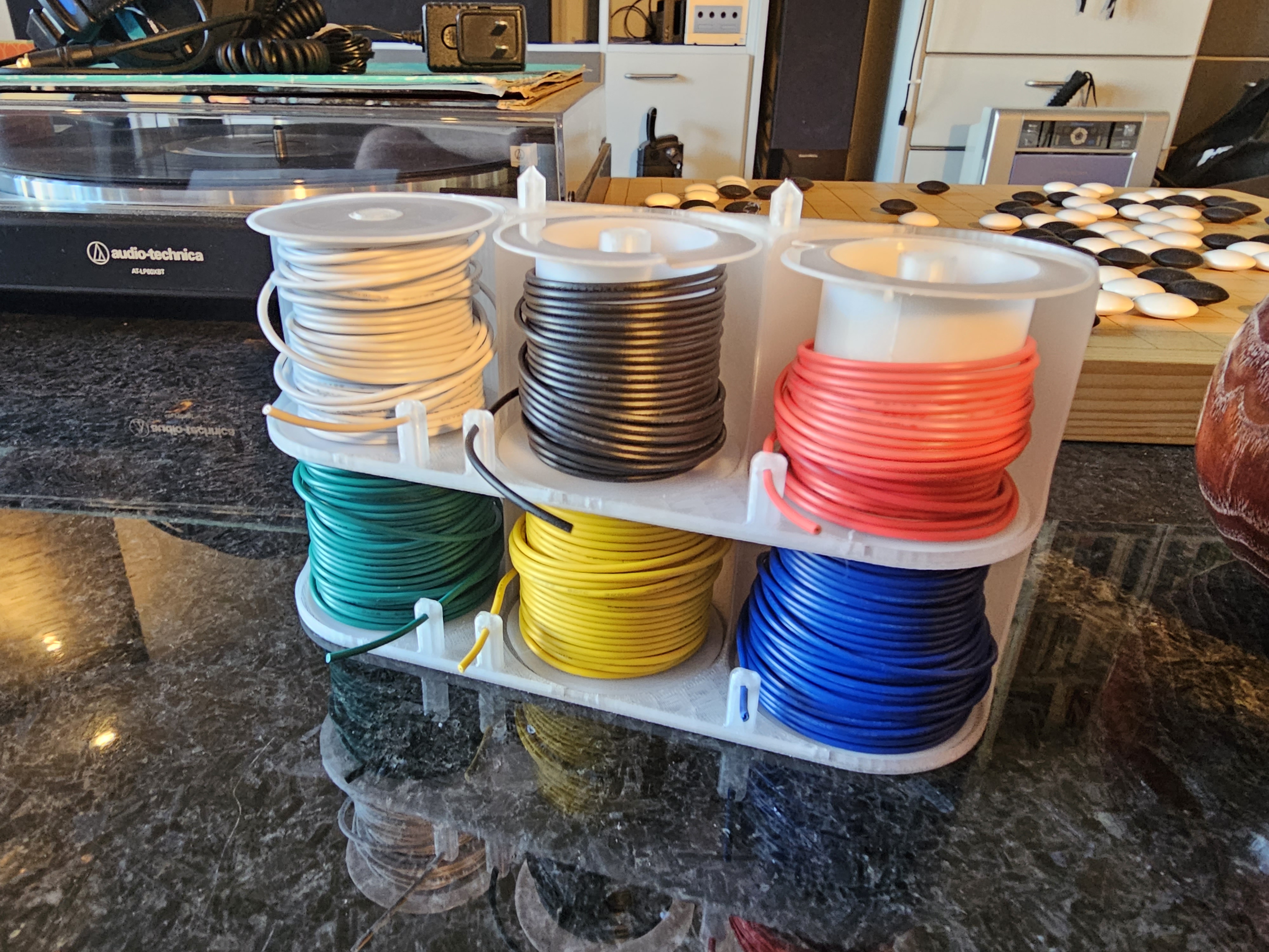 Stackable Wire Spool Holder - 3X, 1.75mm