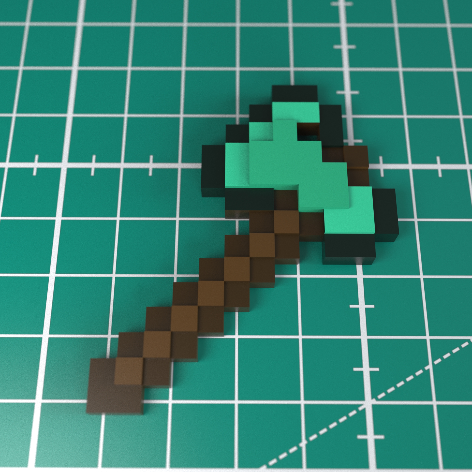 Minecraft Axe Keychain