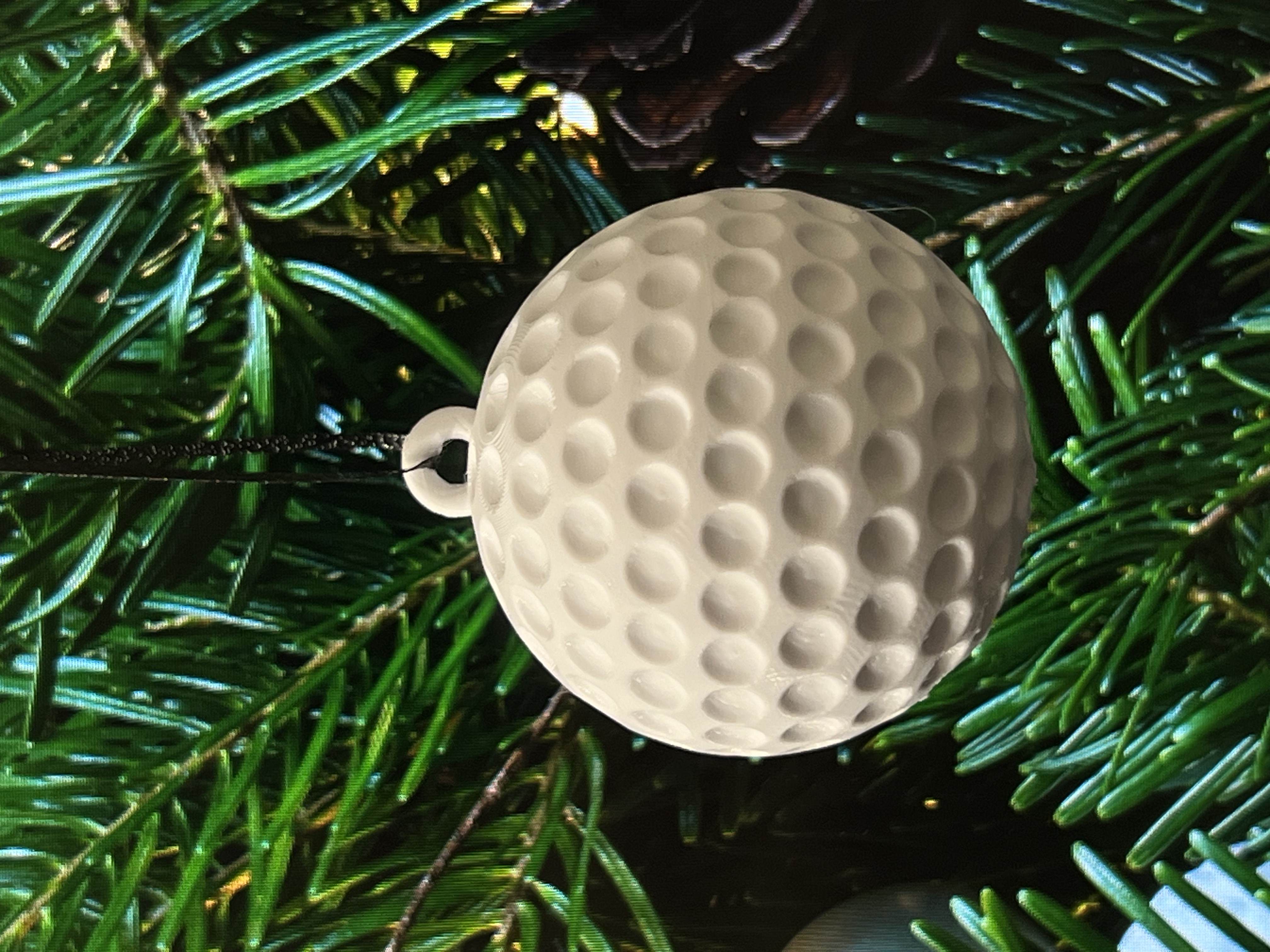 Christmas ornament Golf Ball Xmas