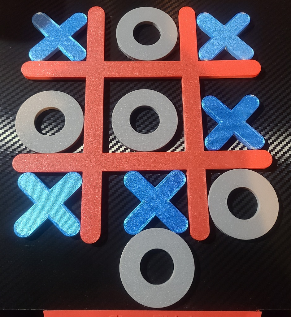 tic tac toe board by Blasted Plastic Download free STL model