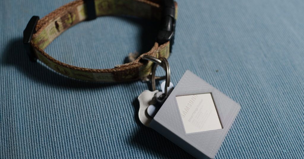 Samsung SmartThings GPS Tracker Dog Collar Keychain Mount by Shader Download free STL model