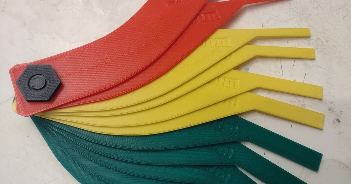 Brake Pad Wear Gauge Set (100 3D printable) by GamerMechanic81