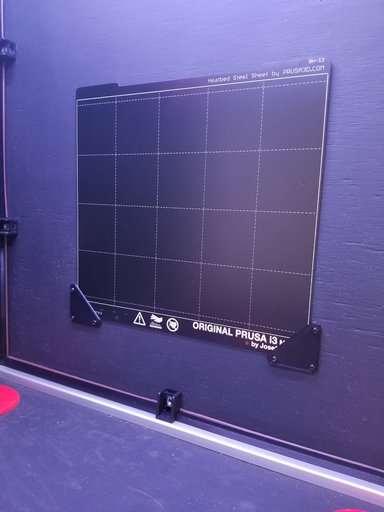 Prusa MK3 Series Bed Holder (Wall Mount) by kvn5x4 Download free STL
