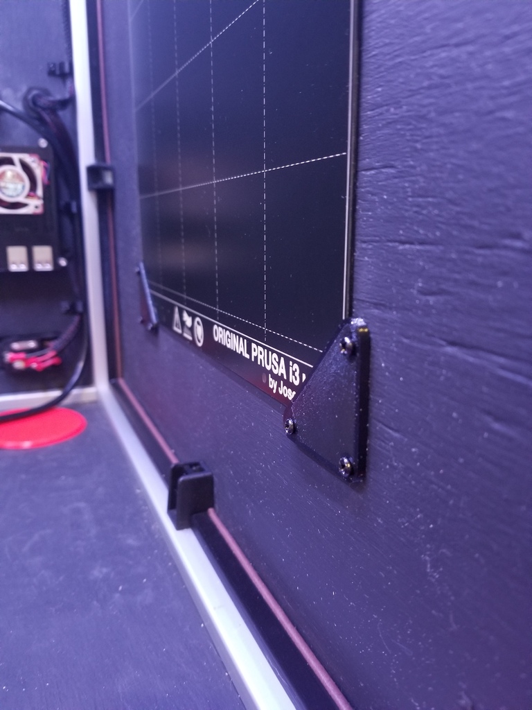 Prusa MK3 Series Bed Holder (Wall Mount) by kvn5x4 Download free STL