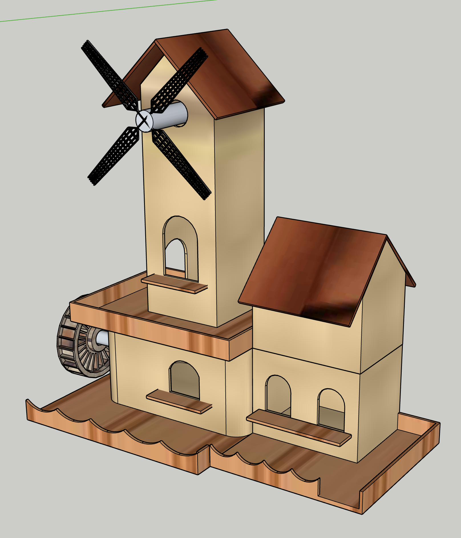 Modellino di abitazione gt17 by giovanni1954 download free stl model