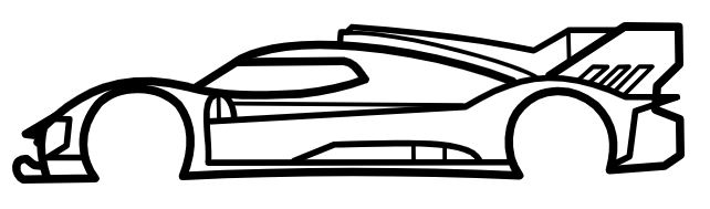 CarSilhouette - Ferrari 499P (2023)