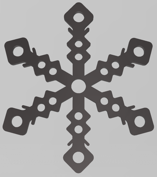 EASY TO PRINT, SNOWFLAKE, CHRISTMAS ORNAMENT 11, ORNAMENTS