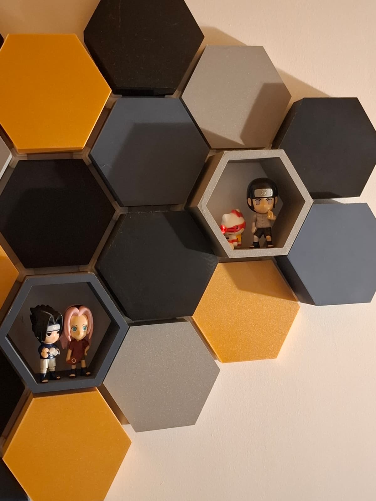 three-dimensional hexagonal wall frame — miniatura 9