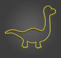 STL file Dino number 1 - Cookie cutter 🦖・3D print design to