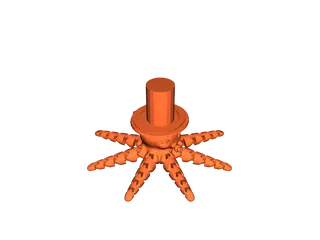 flexi octopus with a top hat by Axoltol917 | Download free STL model ...