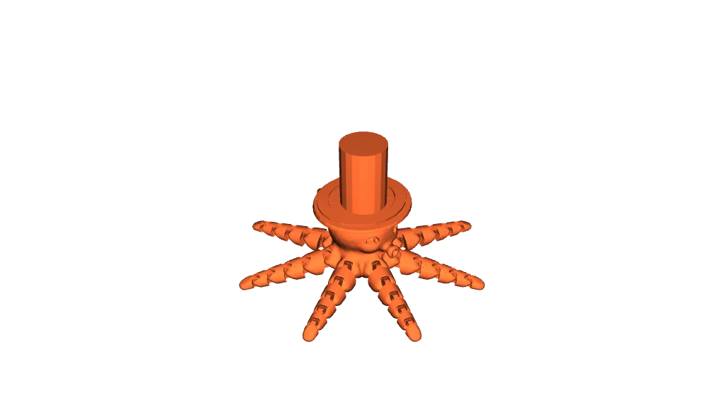 flexi octopus with a top hat by Axoltol917 | Download free STL model ...