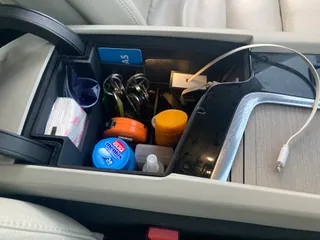 Volvo XC60 Console Organizer with slot for retractable USB cable