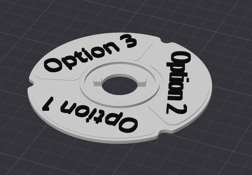 Empty Text Wheel (Dishwasher Status Wheel Selector)