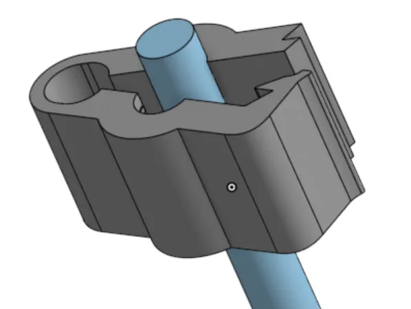 PTFE tube retainer clamp