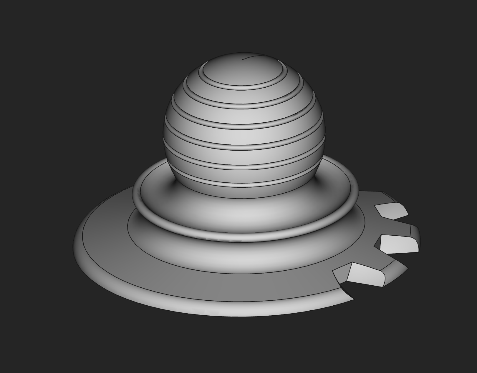 Miniatura 2 do modelo 3D Ergonomic Round Ice Scraper