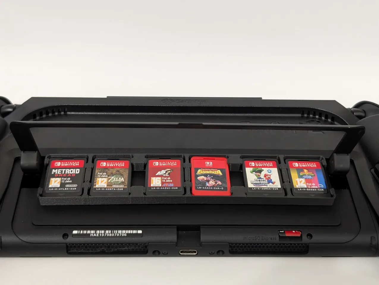 Nintendo Switch 2 Game Cardridge holder for Satisfye ZenGrip 2 by