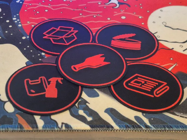 Recycling bin symbols