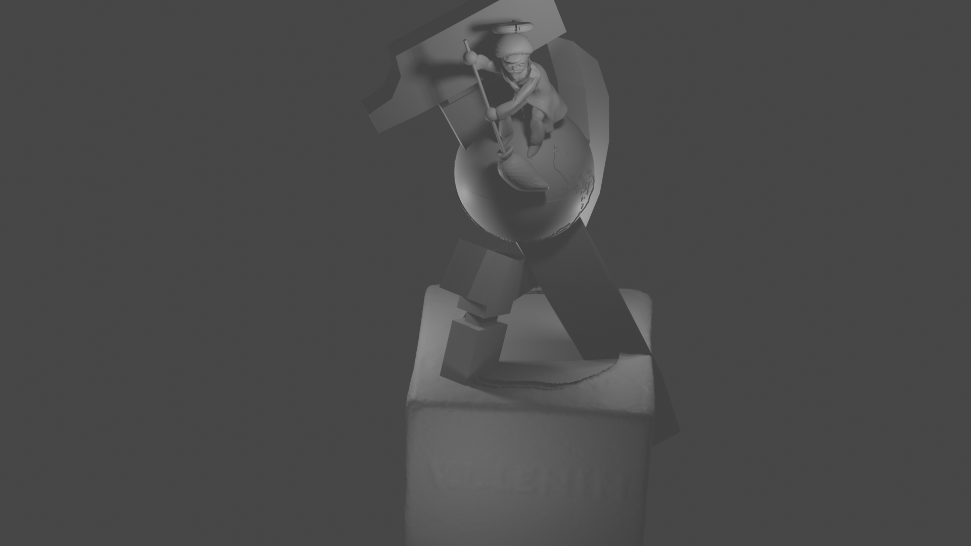 lenin statue by pistolabanano | Download free STL model | Printables.com