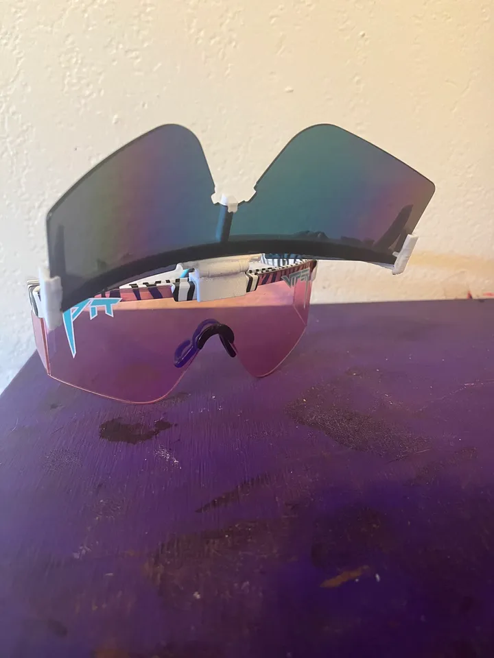 Flip up deals sunglasses attachment