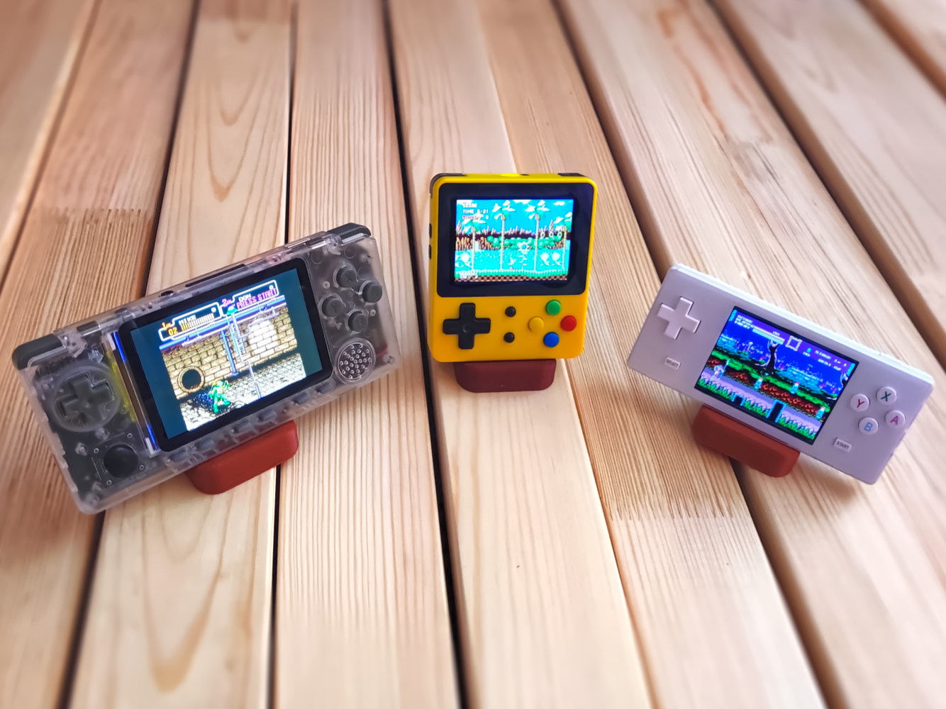 Handheld emulation console display stand