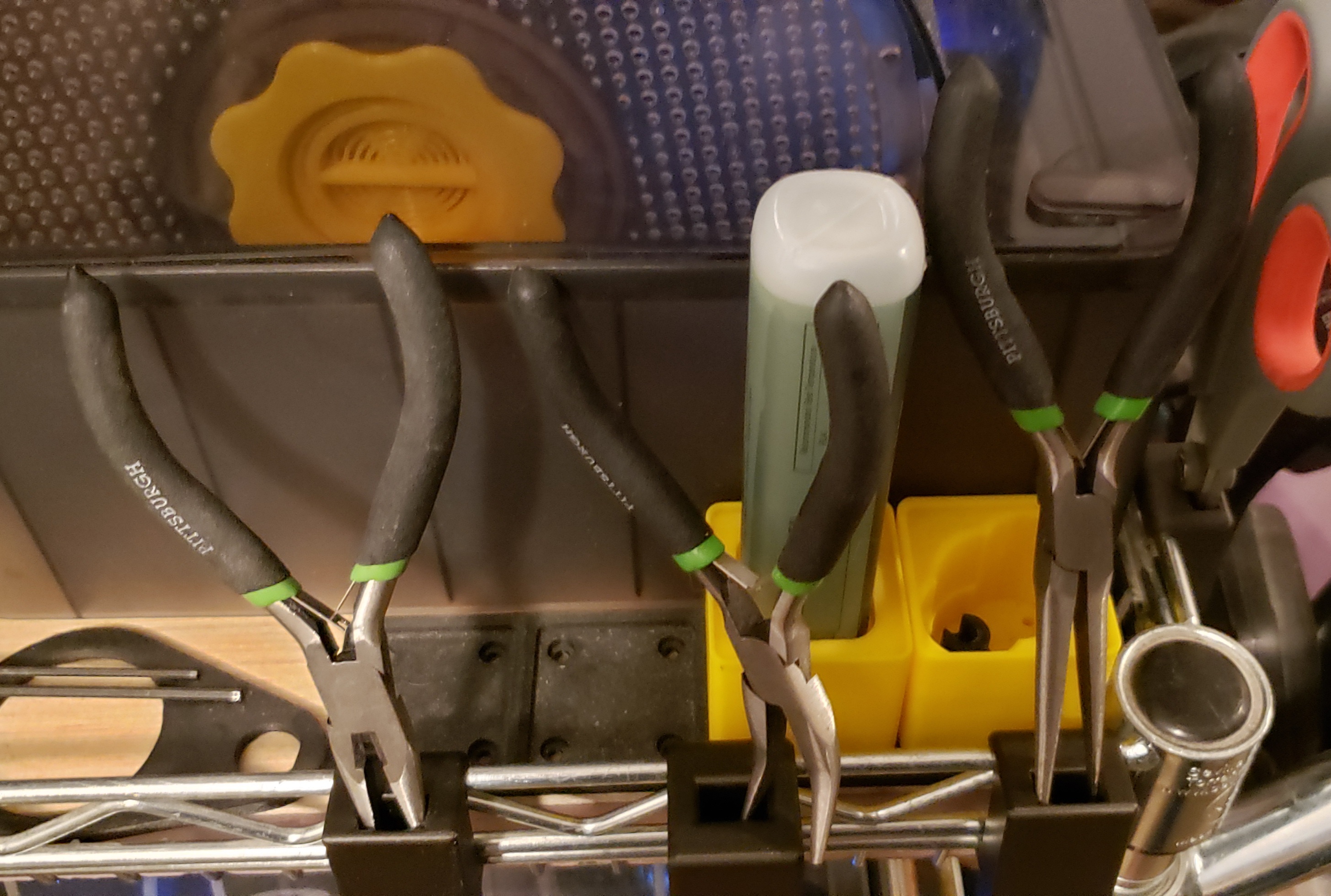 Scissor and Harbor Freight plier holders for Seville Classics Utility