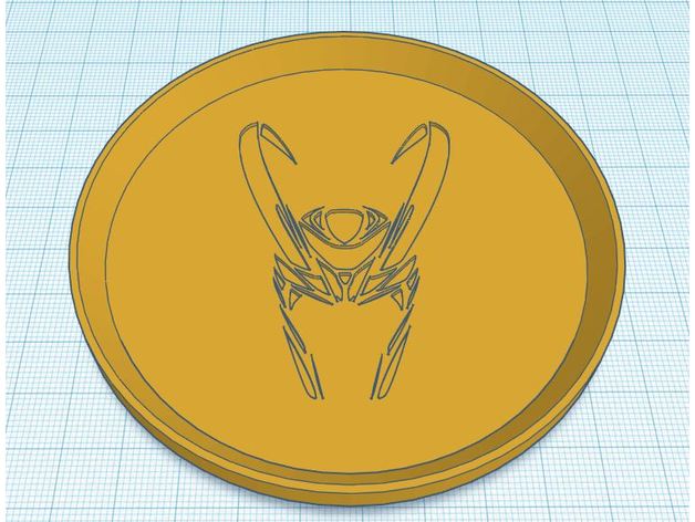 Loki helmet coaster