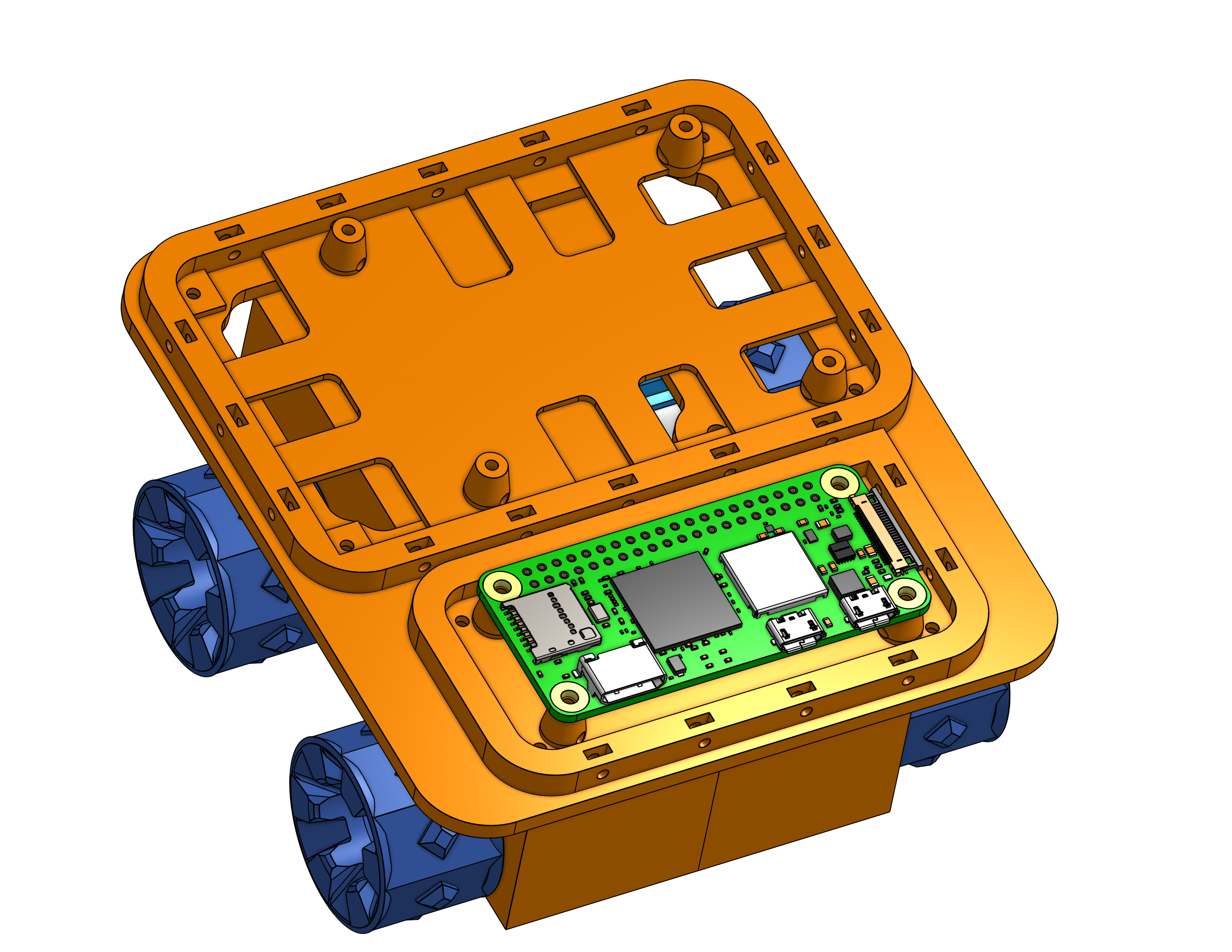 Miniatura 5 do modelo 3D Tanky - A simple Raspberry Pi robot