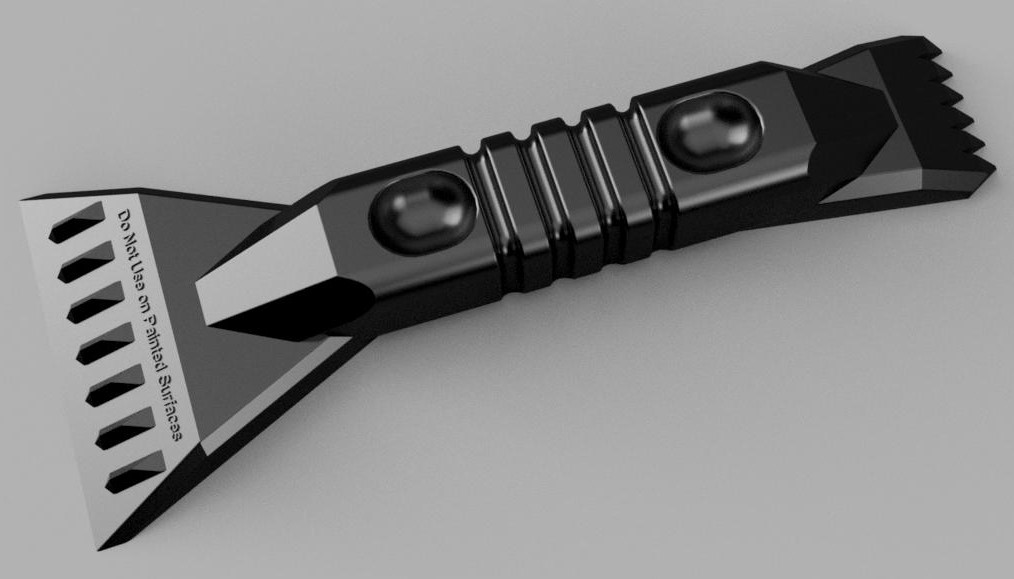 Ice Crusher Ice Scraper by Matthew Wegmann Download free STL model