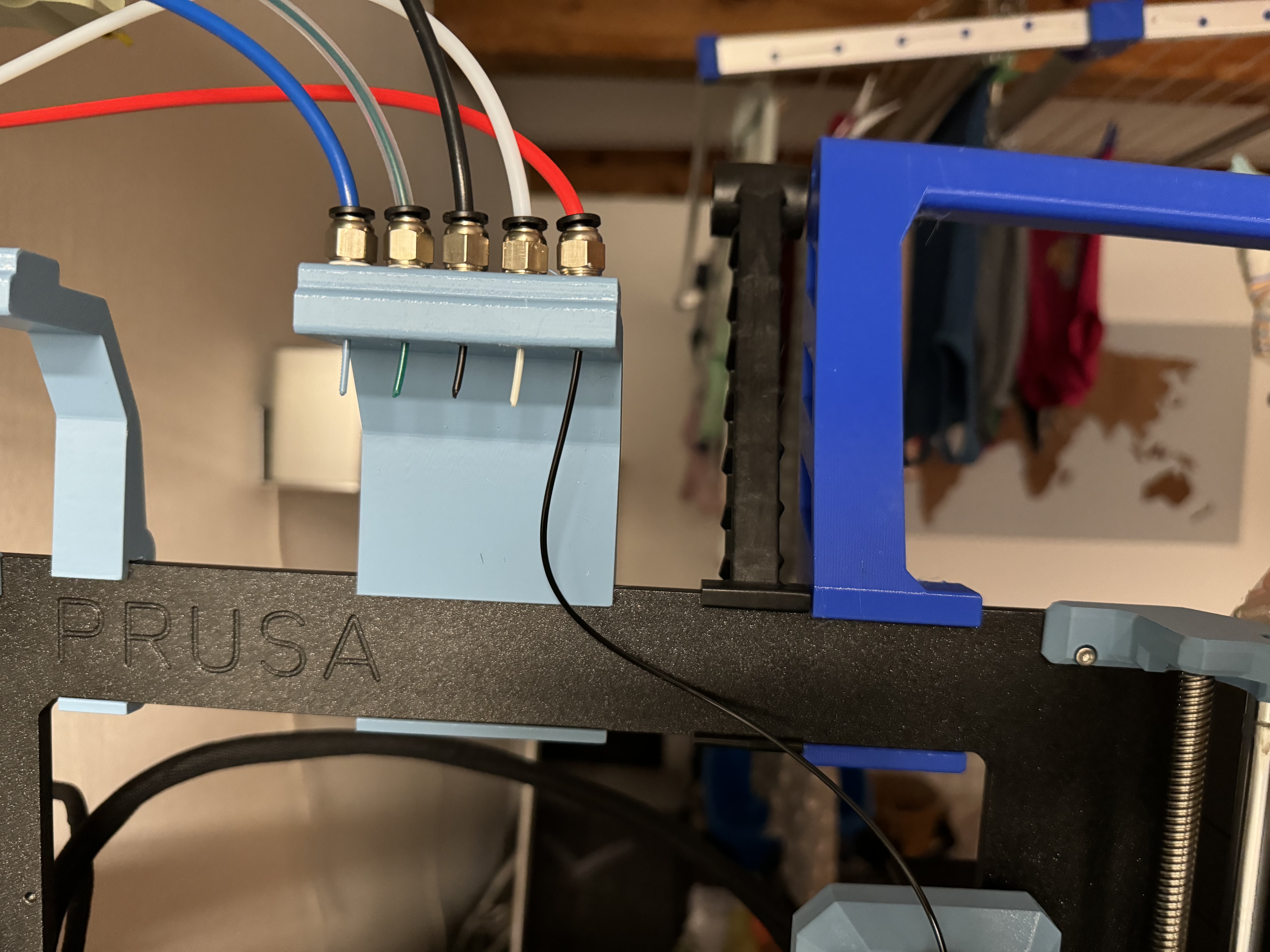 Prusa MK4 Filament Guide for 5x PTFE Fitting