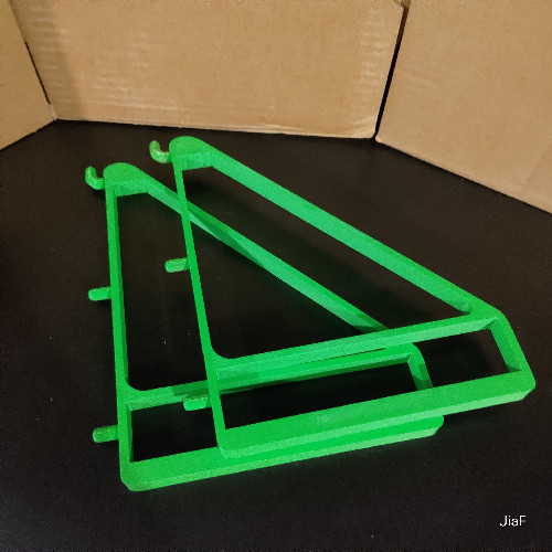 Shelf Brkt for Pegboard (Imperial) - 0.25" peg, 1" OC