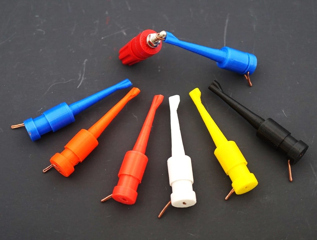 Electrical clip probe (spring loaded)
