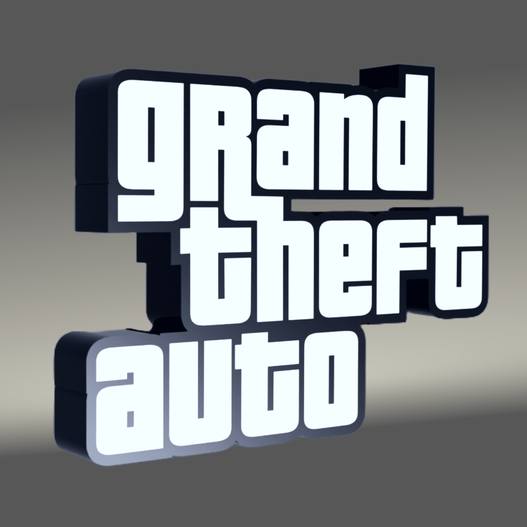 Grand Theft Auto LightBox by Bottega.co.nz | Download free STL model ...