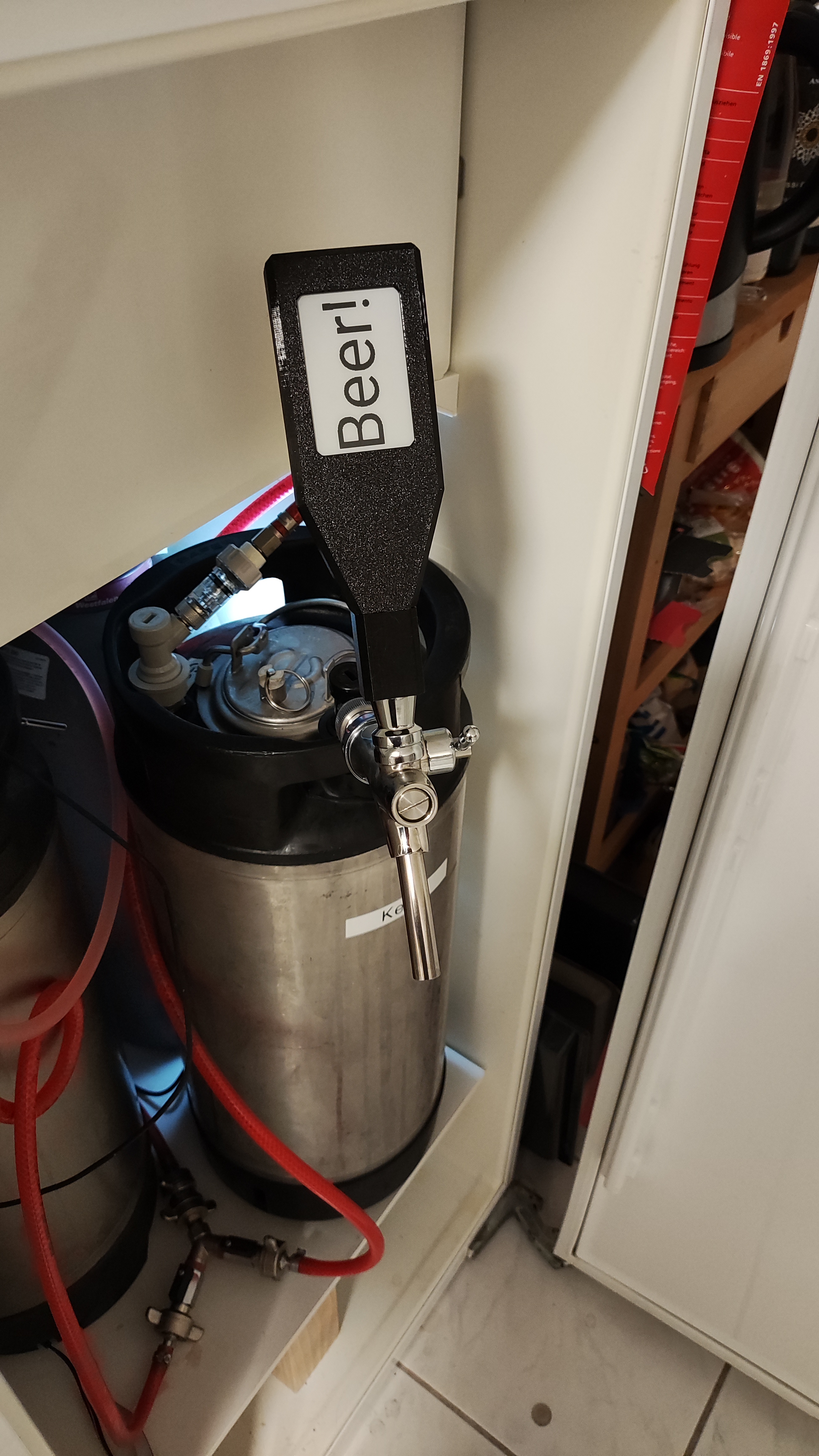 Beer Tap Handle with Passive NFC E Ink Display (Threaded)