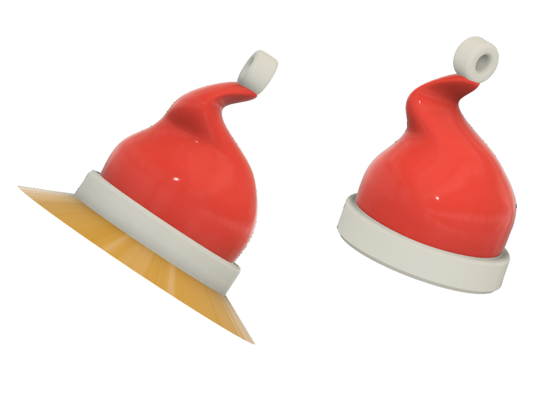 Santa Claus hat, ice scraper, earrings and christmas tree ball (multi usable...)/Eiskratzer Nikolausmütze