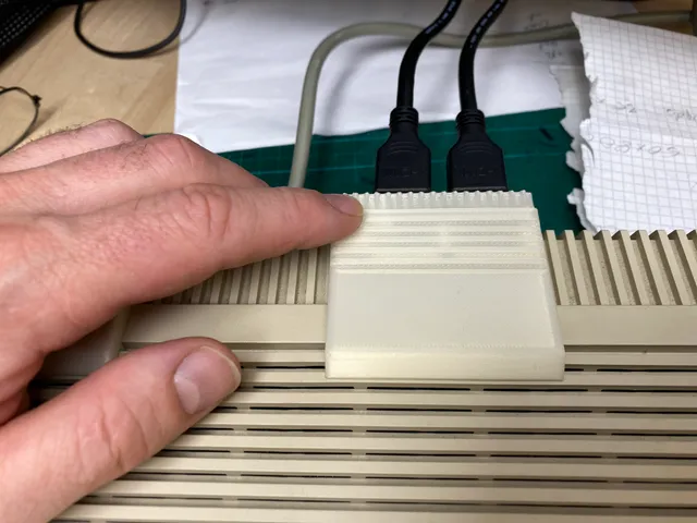 Dual HDMI housing for Amiga 500