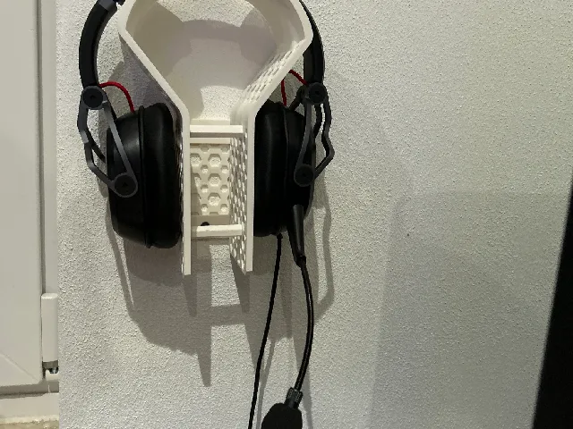 Headphone Wallmount Hex Design - Headset Wandhalter