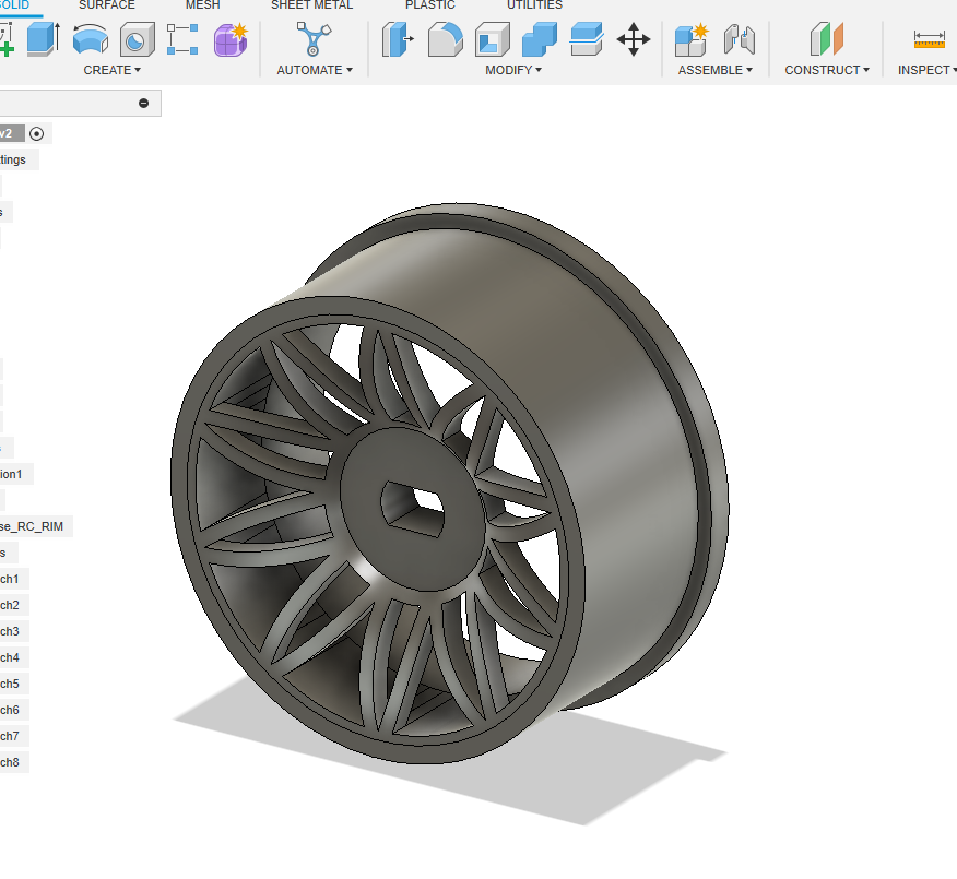 RC Car Wheel Rim by TechRoomFun Download free STL model