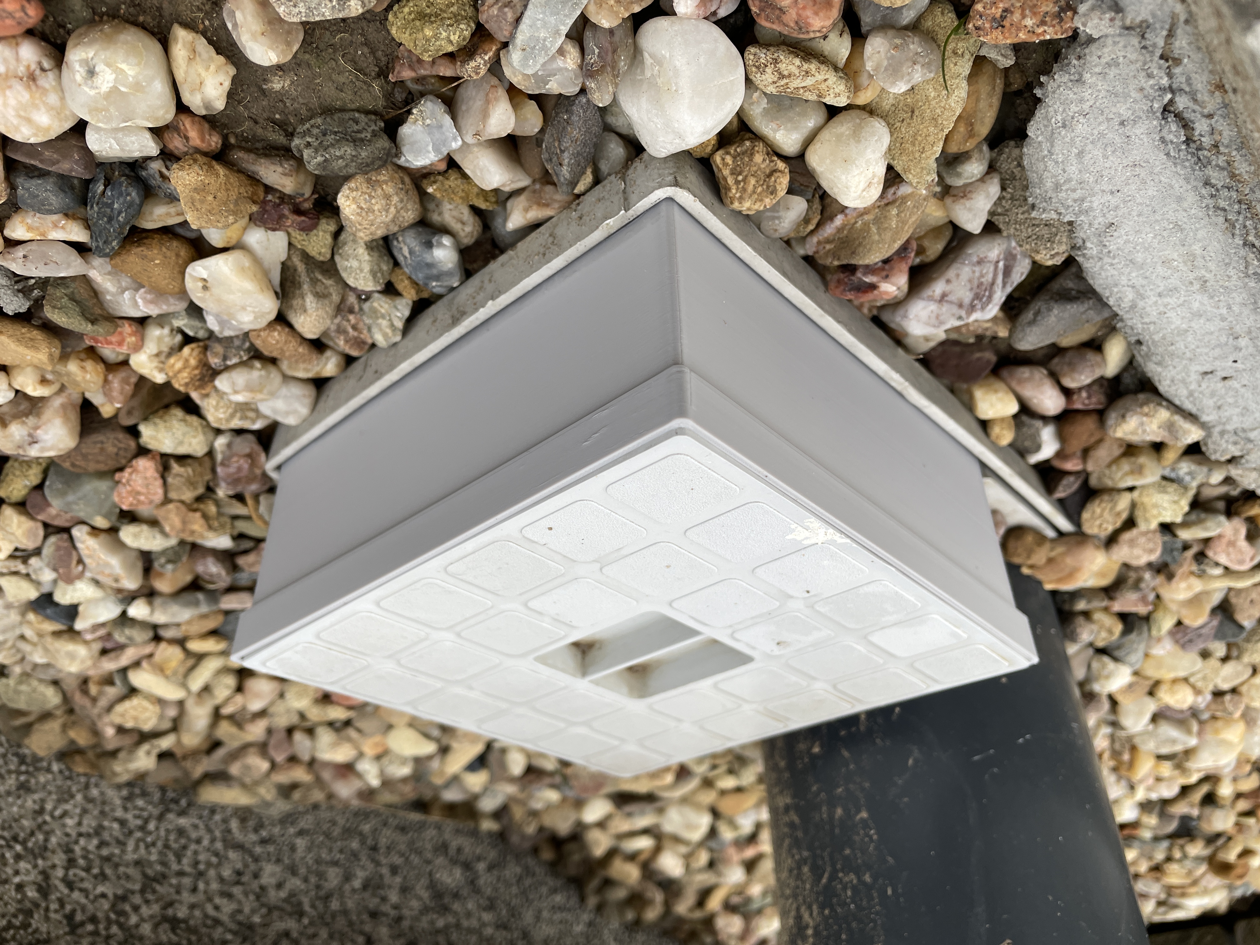 Gutter inspection door raise height