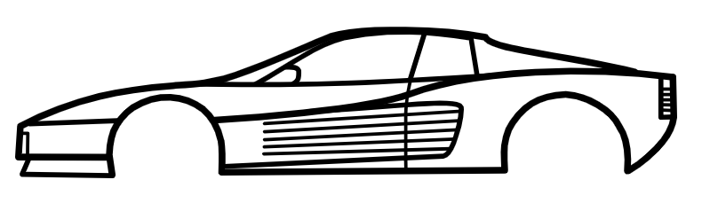 CarSilhouette - Ferrari Testarossa (1984)