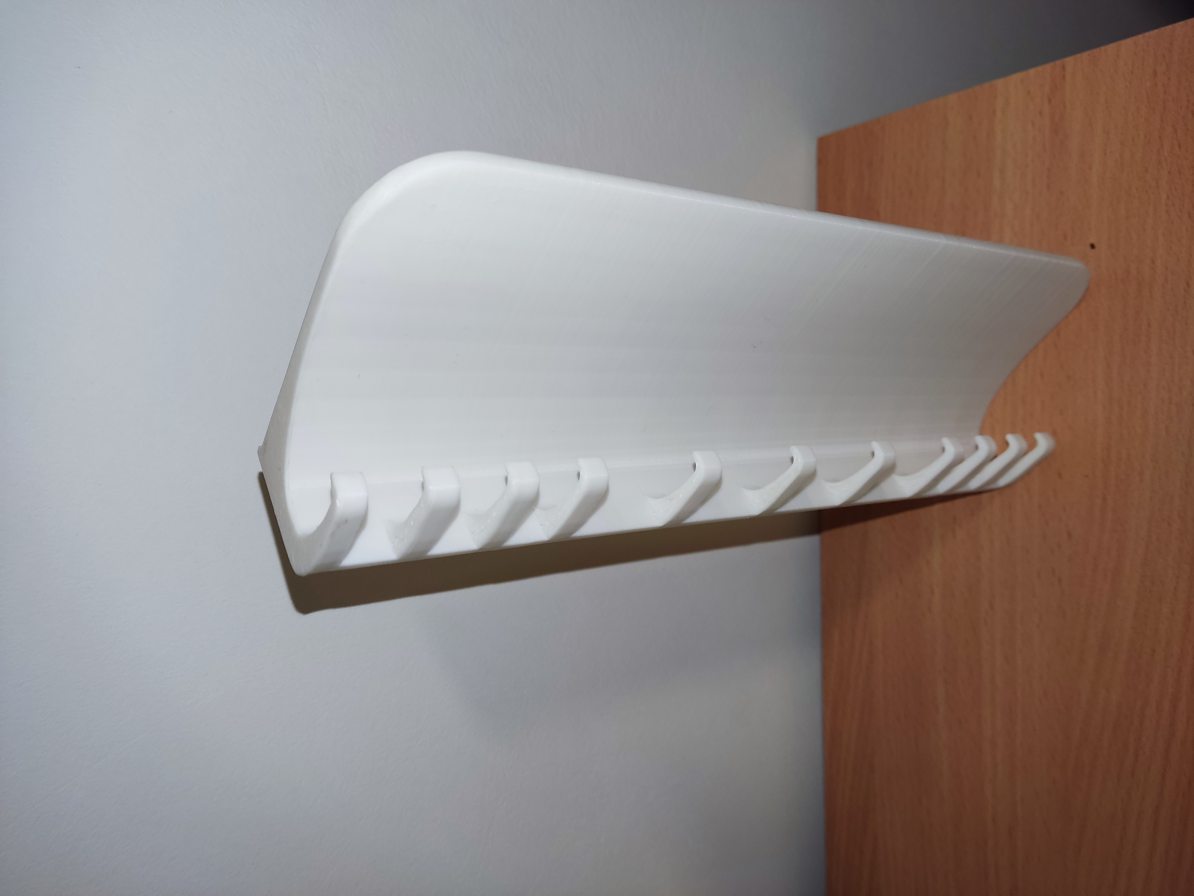 shelf with hooks