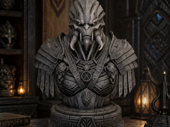 Alien Gladiator Bust