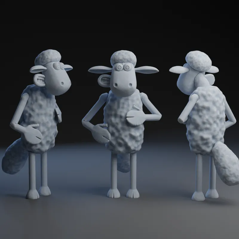 Shaun the Sheep by Peter Farell, Download free STL model