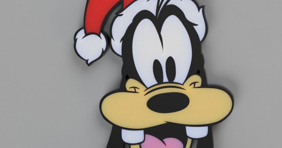 Goofy Christmas Window Ornament By Satellietje Download Free Stl Model 