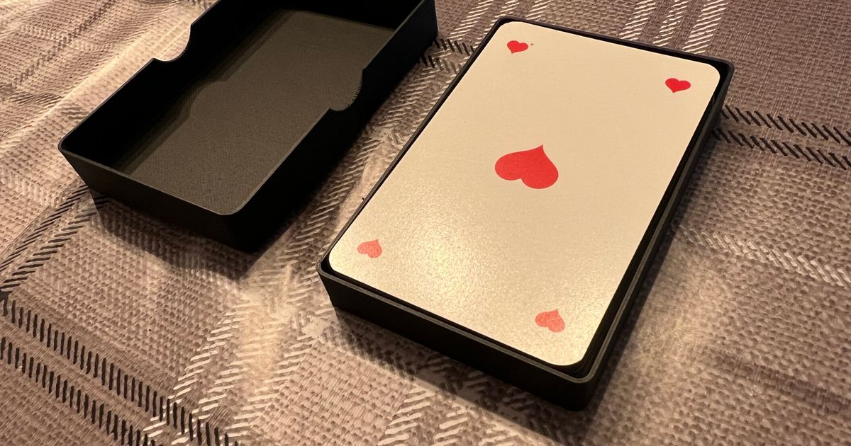 Playing Card Box by chrigu1981 | Download free STL model | Printables.com