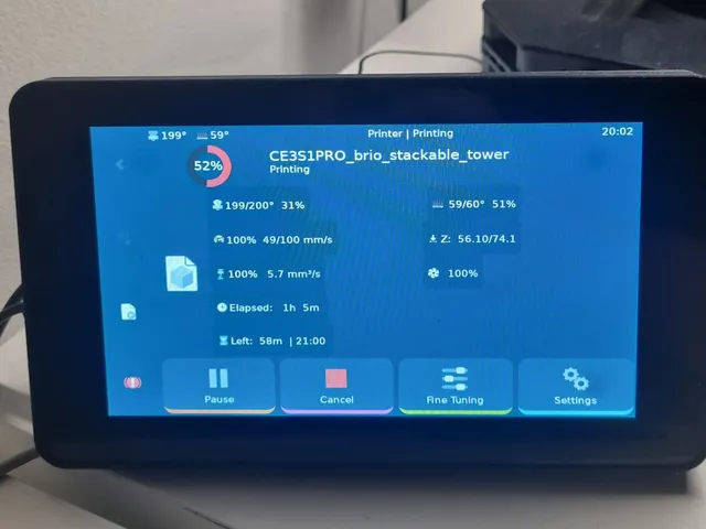 Raspberry pi 7 in display stand