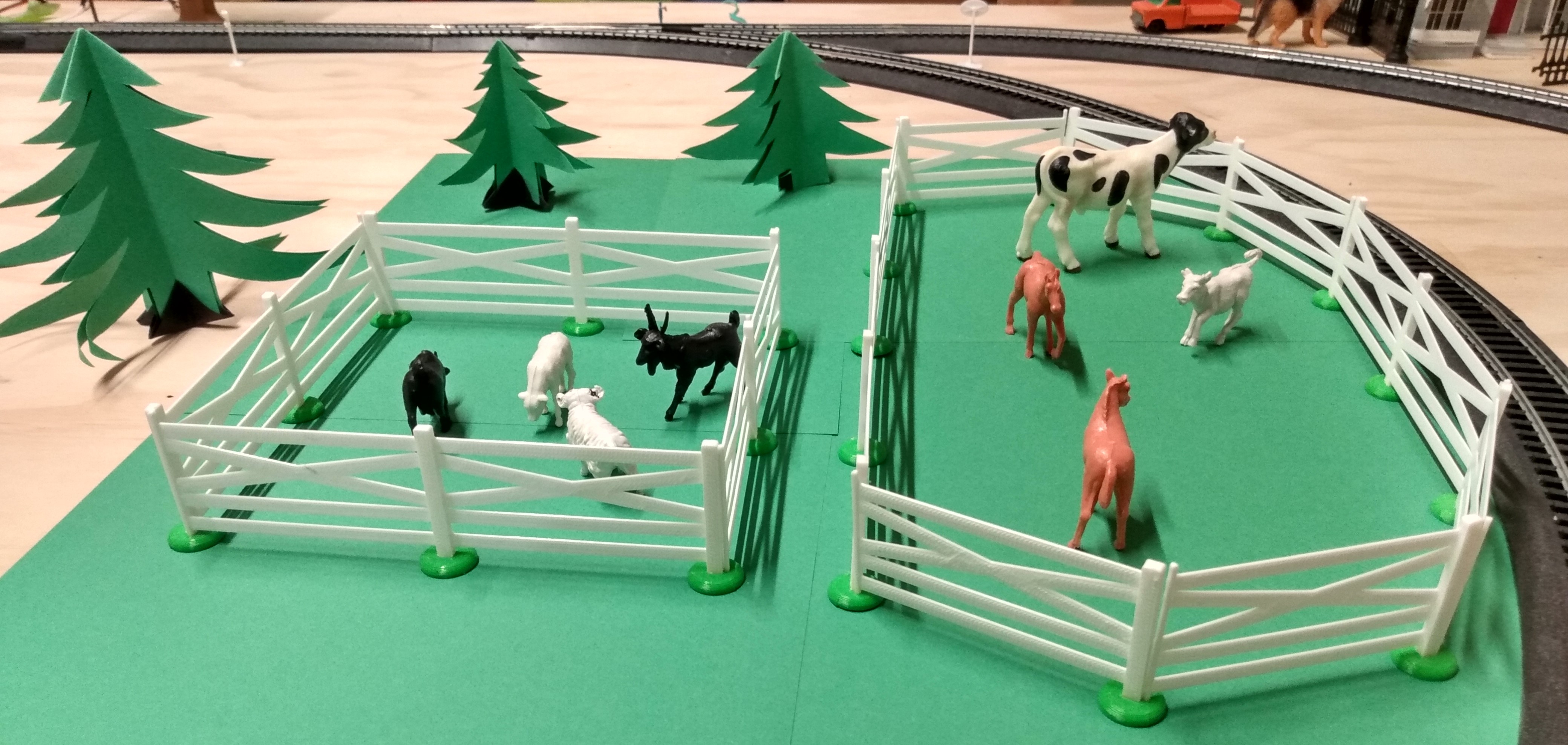 HO Scale Crossbuck Horse Fence